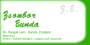 zsombor bunda business card